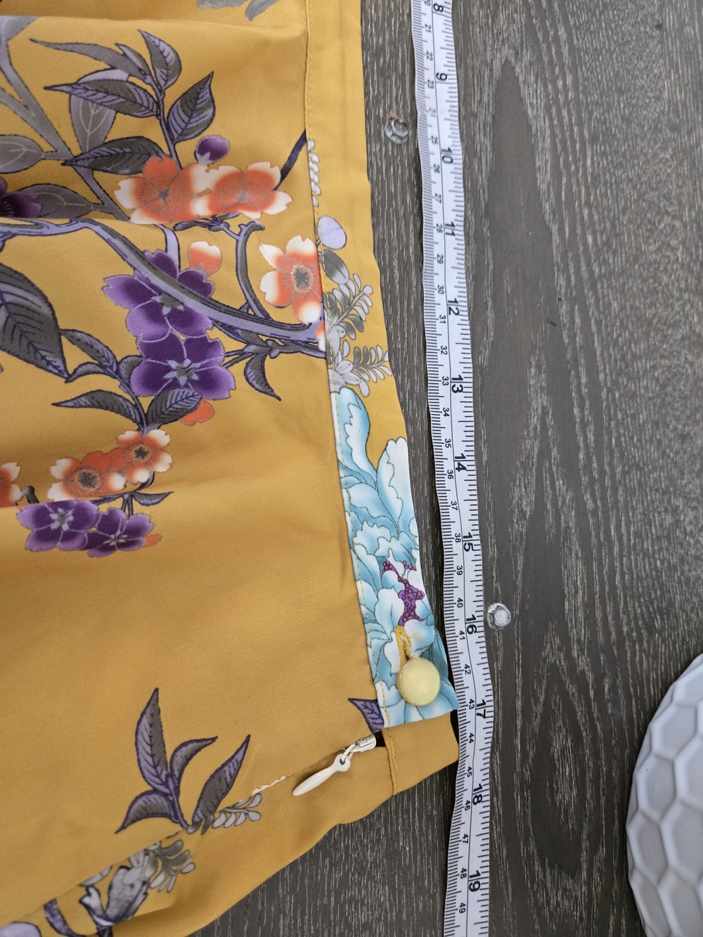 ModCloth Ikebana for All Floral A-Line Skirt Mustard Yellow XL - Picture 12 of 16